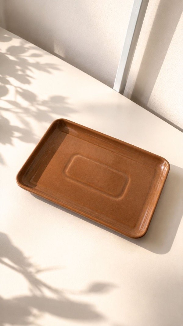 Producto - Bandeja rectangular beige - 2