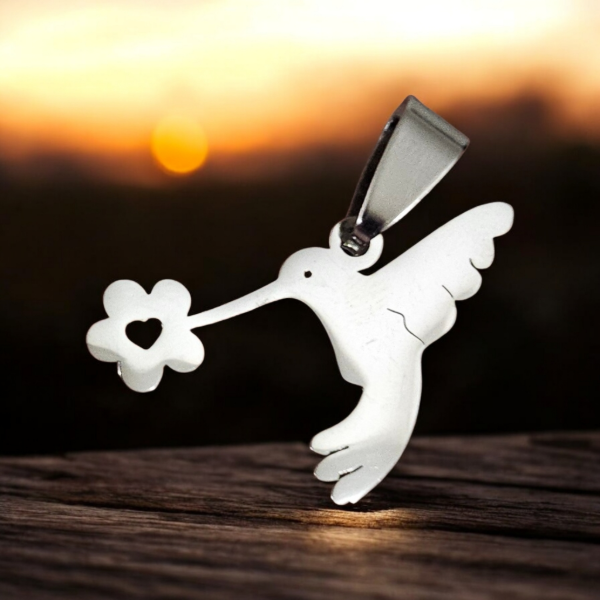 Producto - Dije colibri flor