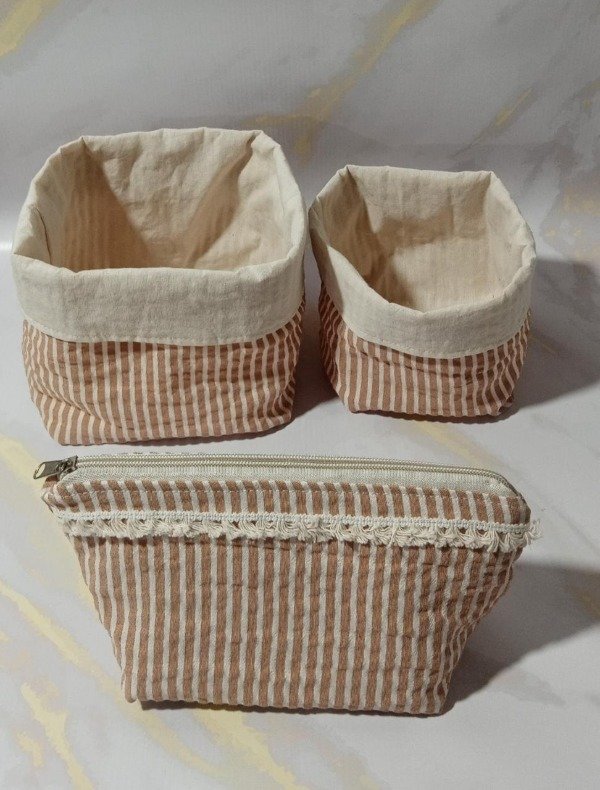 Producto - Set Rayado Terracota