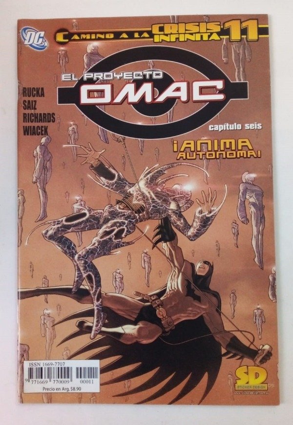 Producto - Camino a la crisis infinita #11 El proyecto OMAC - Rucka - SD DC Comics
