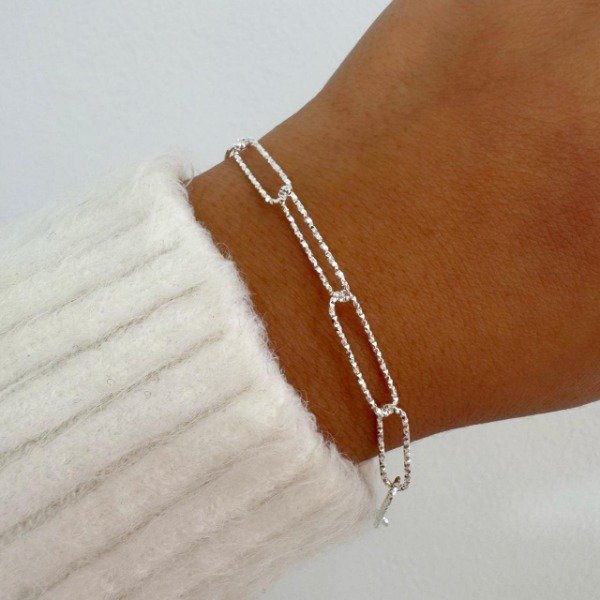Producto - PULSERA BLANCA LINK GUIRNALDA