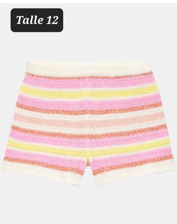 Producto - Short crochet carters talle 12 pastel