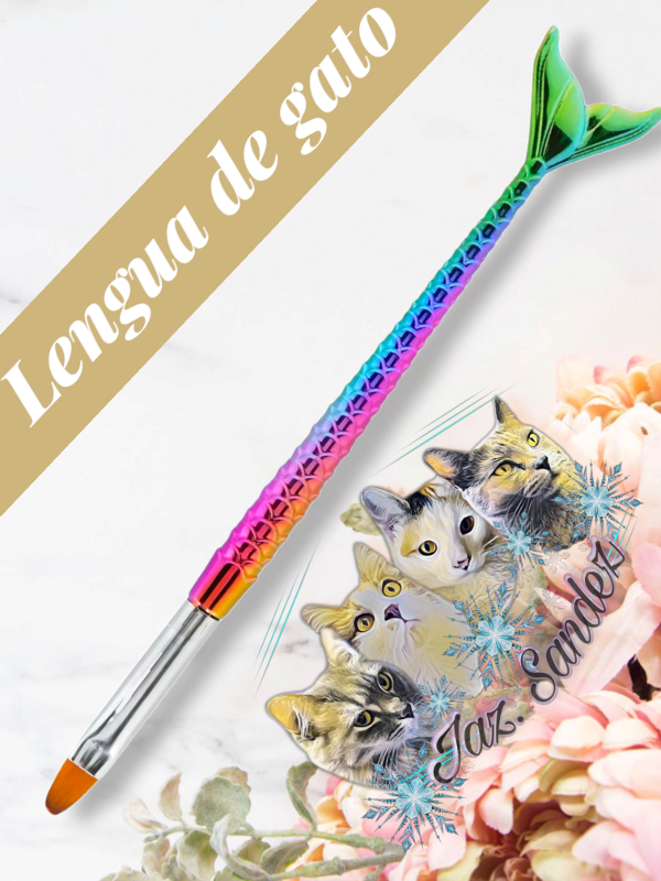 Producto - PINCEL DE GEL SIRENA LENGUA DE GATO