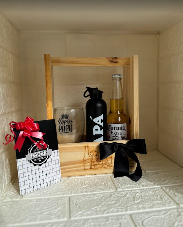 Producto - DIA DEL PADRE - Portabotellas Madera