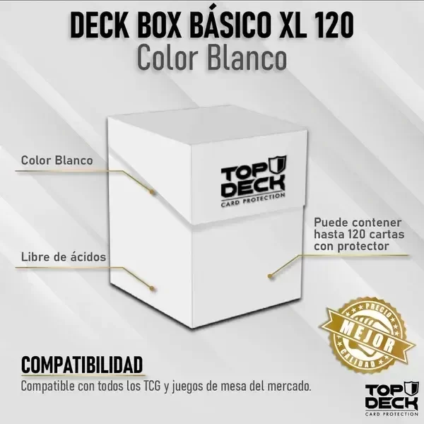 Producto - Top deck - Deckbox 120 XL Blanco