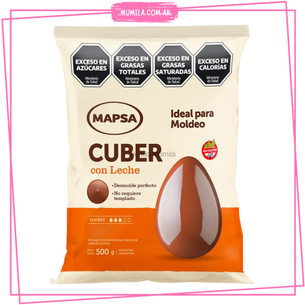 Producto - Chocolate con leche x500gr Mapsa botones