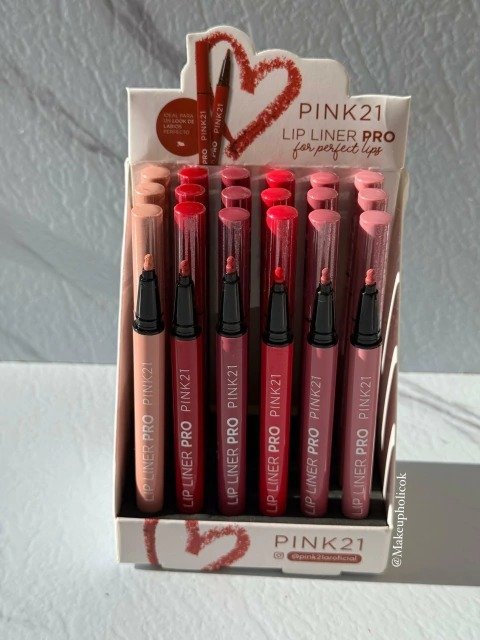 Producto - DELINEADOR DE LABIOS LIP LINER PRO - PINK 21 - CAJA DE 24 UNIDADES