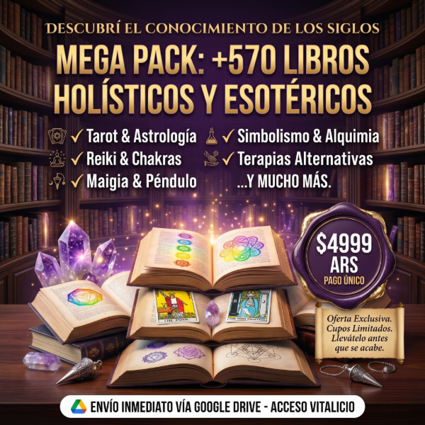 Producto - N1: +570 LIBROS DE DISCIPLINAS HOLISTICAS Y ESOTERICAS!