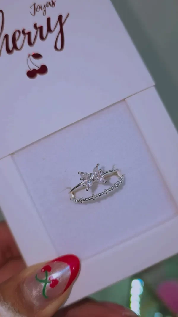Producto - Anillo doble mariposa cubic AB