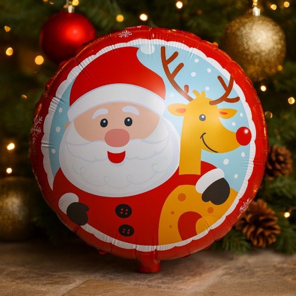 Producto - Globo Papá Noel redondo 45cm