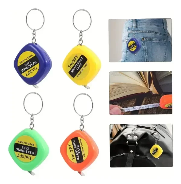 Producto - Llavero Cinta Métrica 1 Metro Bolsillo Retráctil