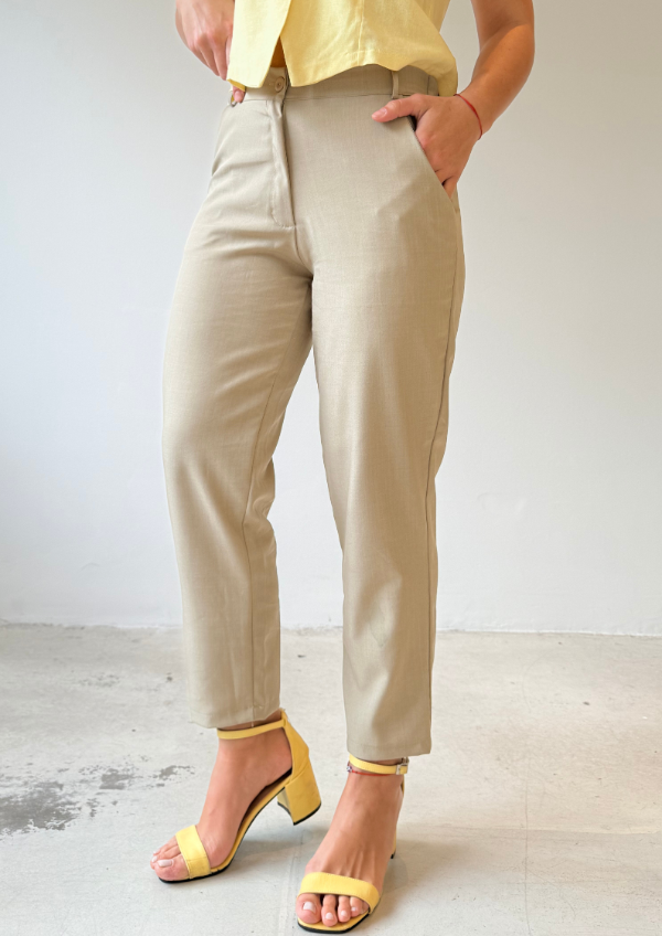 Producto - Pantalón CUYO - Beige Melange