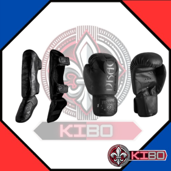 Producto - TIBIALES + GUANTES TOTAL BLACK