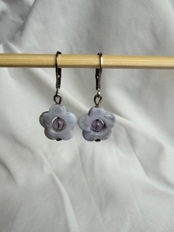 Producto - Aros Flor amatista