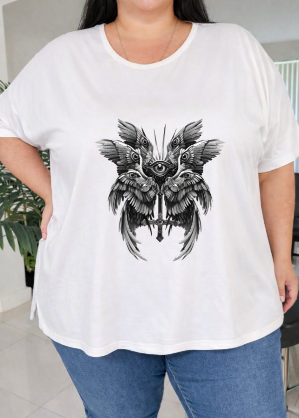 Producto - Remeron Oversize Tajo blanco (Serafin)