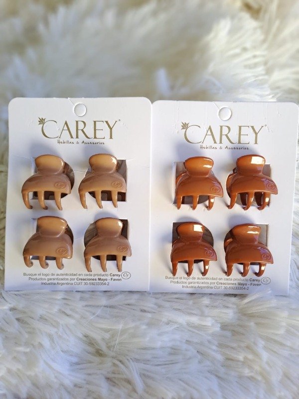 Producto - 6286OI CAREY Broche Bombe Mini x 4 (el par) Tostado/Toffee