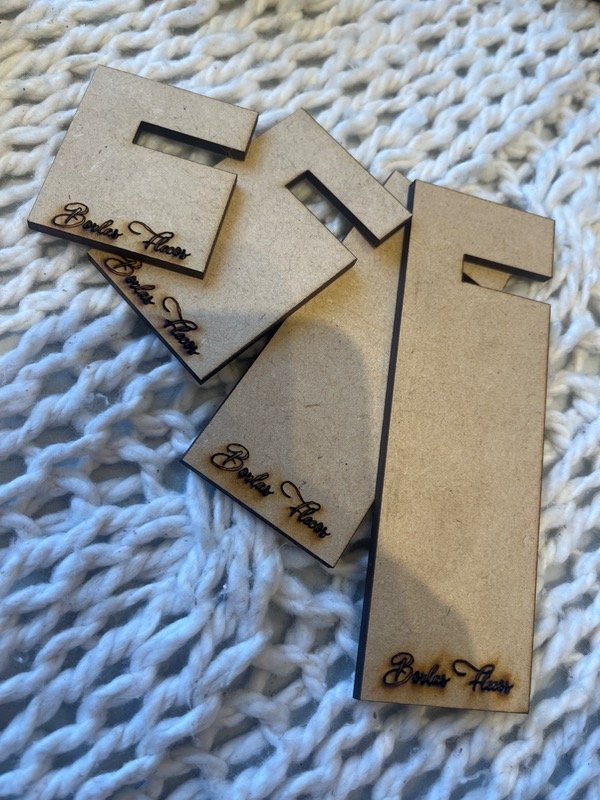 Producto - Tablitas para Borlas y Flecos x 4 tamaños Set