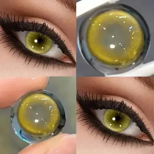 Producto - Pupilentes fantasia yellow amarillos
