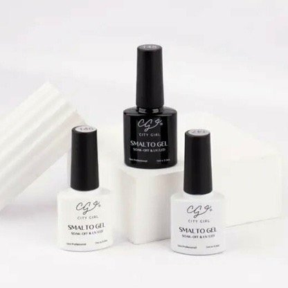 Producto - Esmalte City Girl Blanco, Negro y Vía Láctea 7ml