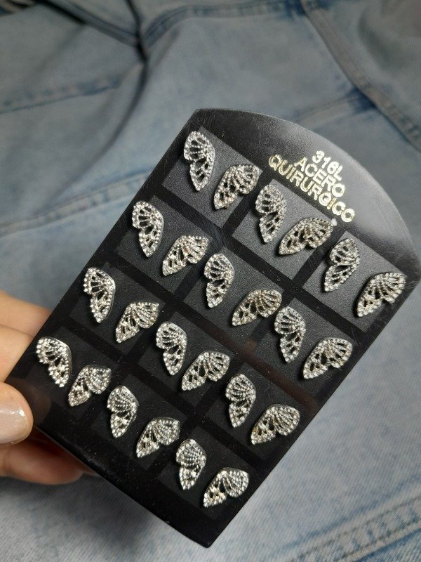 Producto - Aros strass mariposa