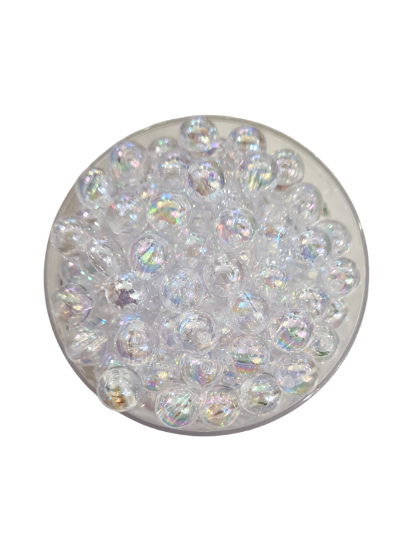 Producto - PERLAS HOLOGRAFICAS TRANSPARENTE 8MM