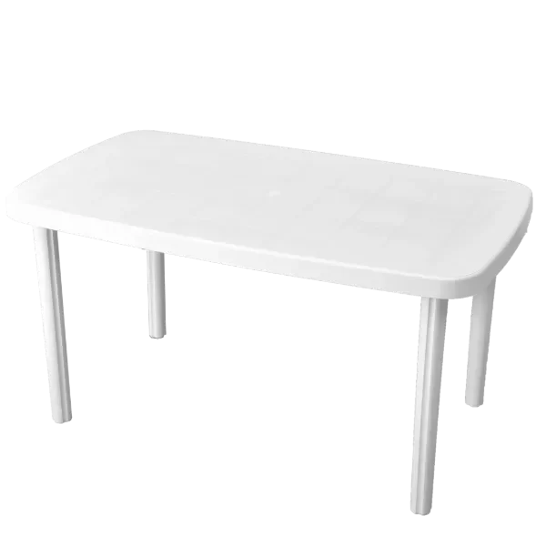 Producto - MESA RECTANGULAR MARGARITA BCA/NEG.