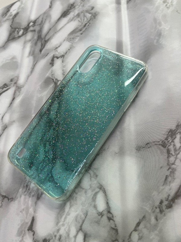 Producto - Funda brillos con transparencia A01