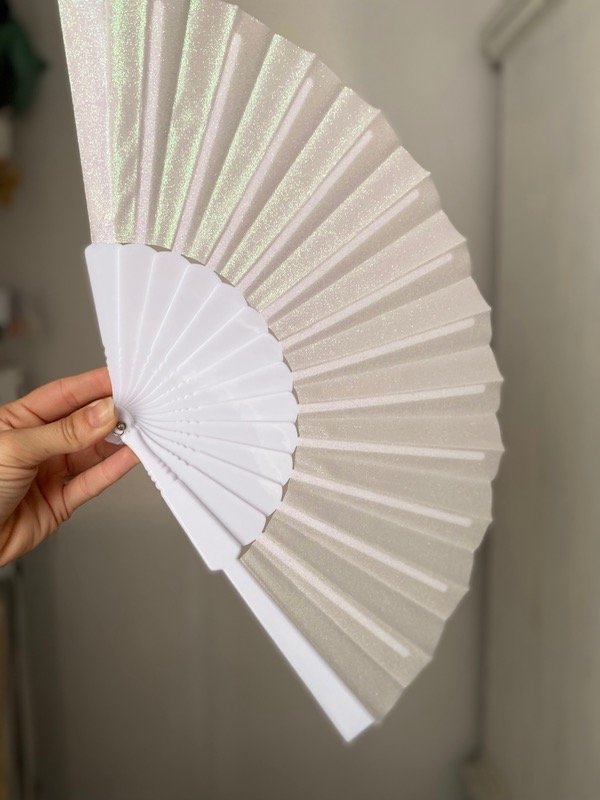 Producto - Abanico blanco destellos