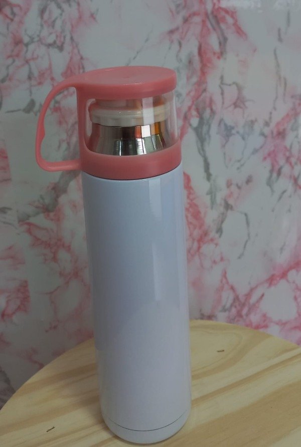 Producto - TERMO TAPA TAZA -ROSA-