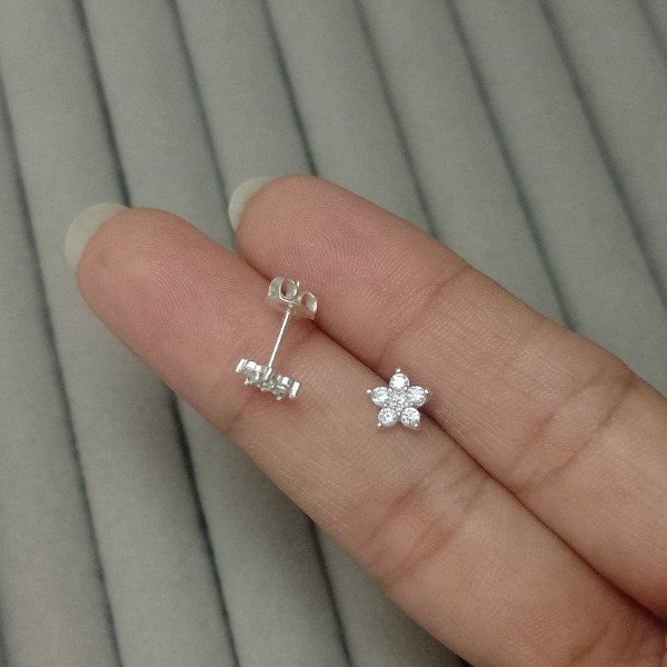 Producto - Aros flor PL925 300188 - 1