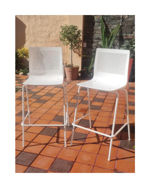 Producto - Banquetas altas cromadas x 2 / Sin uso