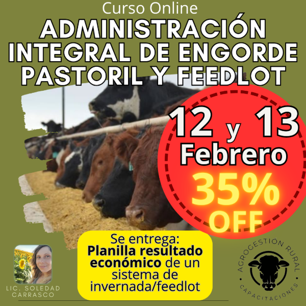 Producto - Curso Online: Administración Integral de Engorde Pastoril y Feedlot