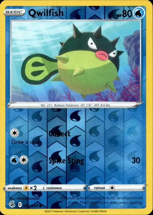 Producto - Qwilfish - 060/264 - Fusion Strike - Reverse Holo