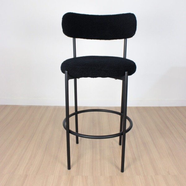 Producto - BANQUETA SIENNA TELA BOUCLE NEGRA - 0