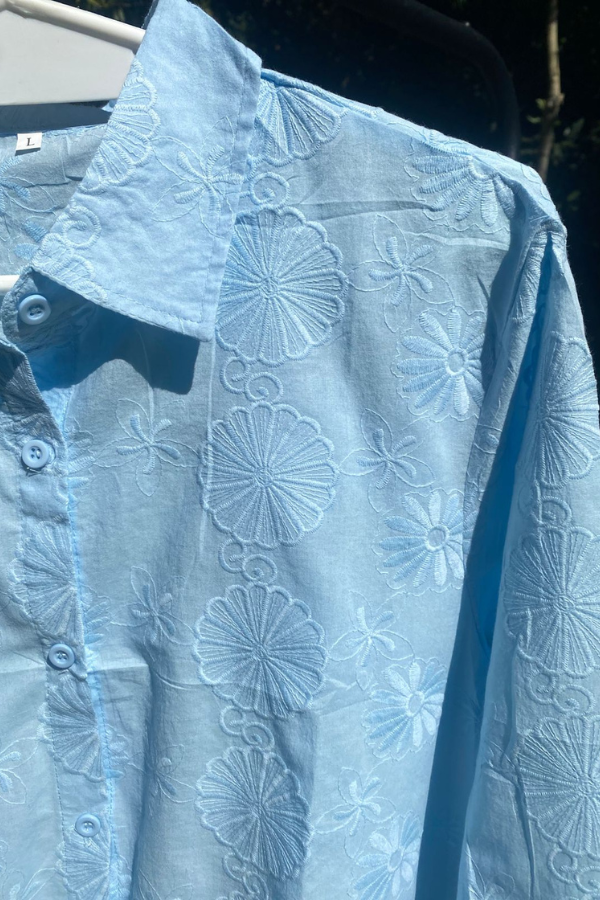 Producto - Camisero de lino bordado - 1