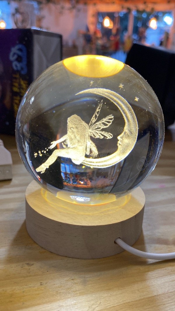 Producto - Lámparas de noche Bola Cristal 13cm
