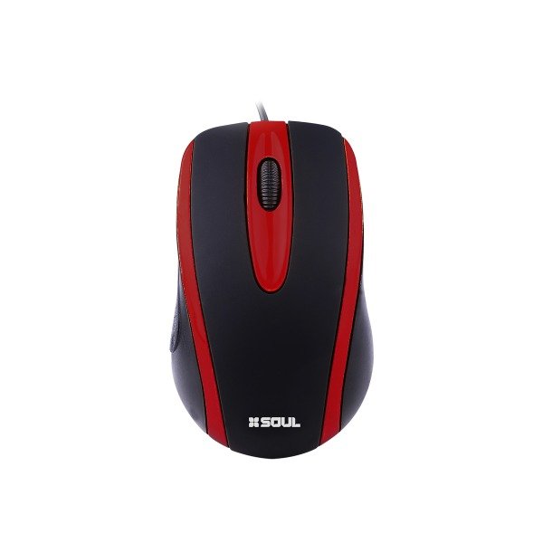 Producto - MOUSE SOUL OM100 CABLE USB ROJO