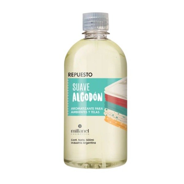 Producto - Repuesto Aromatizante Suave Algodón x 500 ml