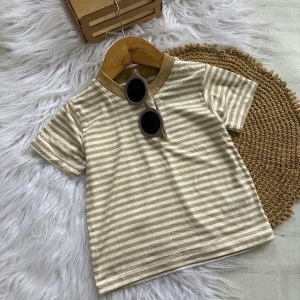 Producto - Reme rayada BEIGE talles hasta 3/4 años