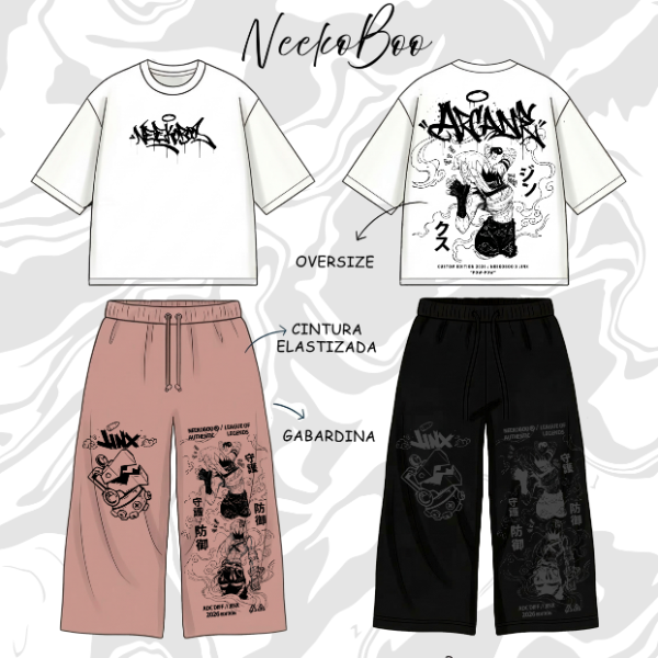 Producto - Pantalon Baggy de Jinx Arcane League Of Legends