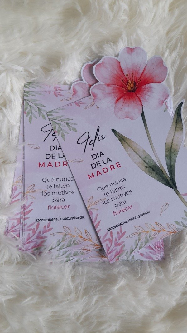 Producto - 50 tarjetas Día de la Madre flor - 2