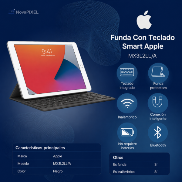 Producto - Funda Con Teclado Smart Apple Mx3l2ll/a Para Ipad Original - 0