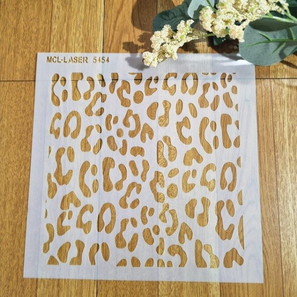 Producto - St 5454 de 20x20 cm Stencil Simil Animal Print