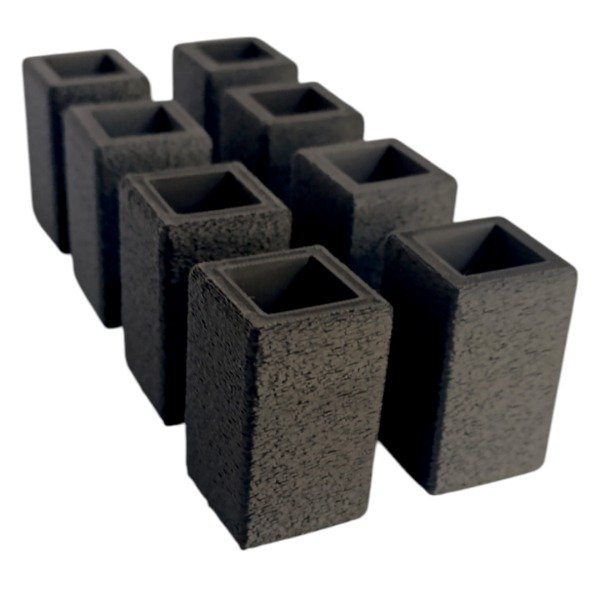 Producto - Patas Tacos Cuadradas X8 2x2cm Eleva 4cm Cama Mueble Silla