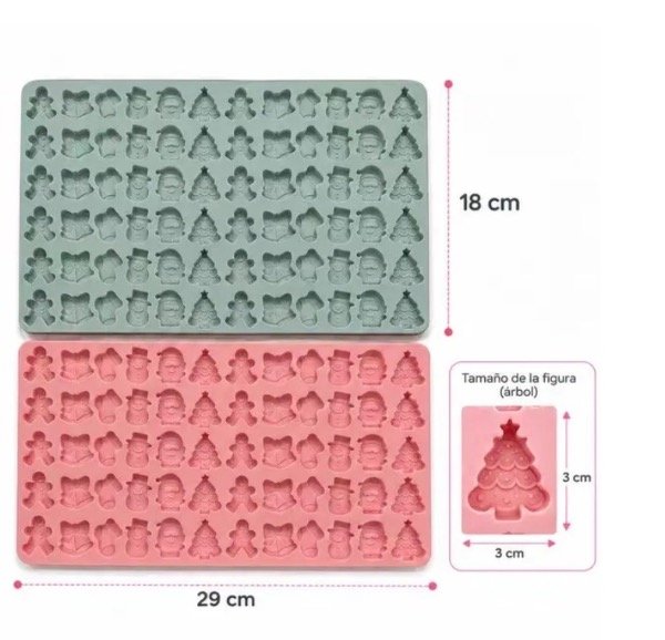 Producto - MOLDE PLANCHA 72 FIGURAS NAVIDAD
