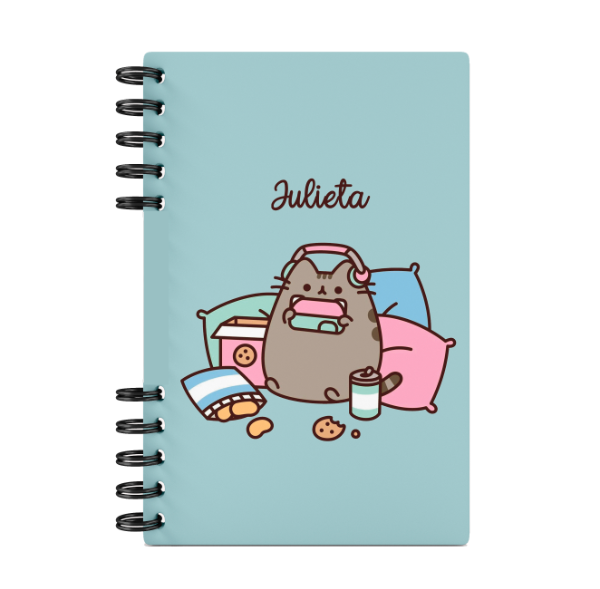 Producto - Cuaderno Pusheen A4 Personalizado con tu nombre