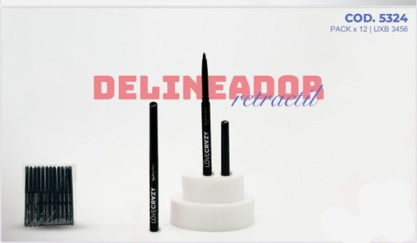 Producto - Pack x12u Delineador retractil Love Crazy Tejar