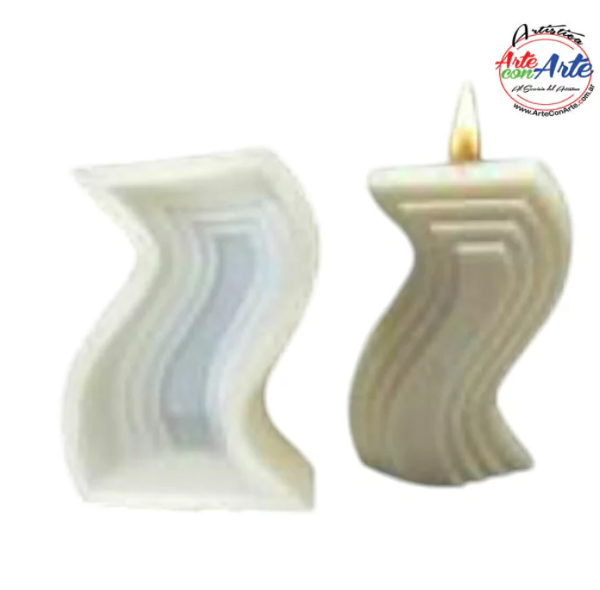 Producto - MOLDE DE SILICONA VELA 9X6X3 CM H-1916