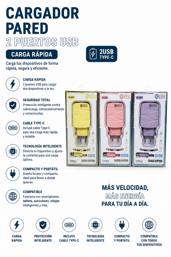 Producto - Cargador colores - 3