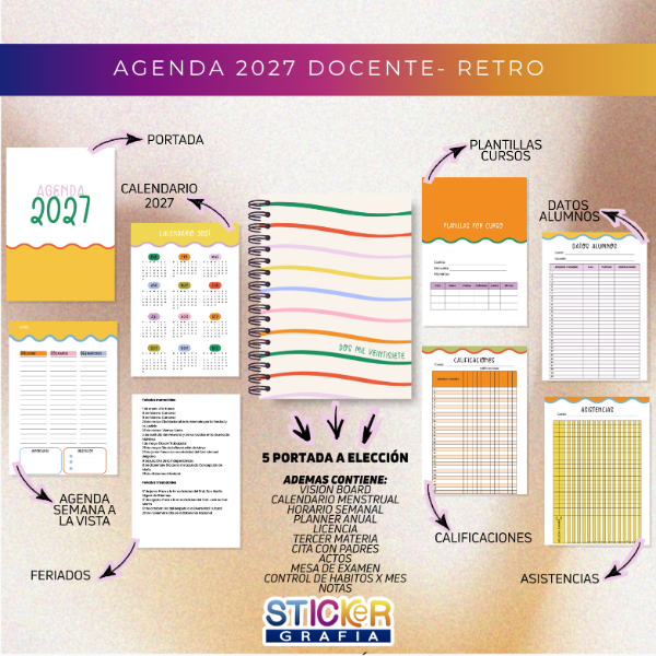 Producto - Agenda 2027 Docente Retro